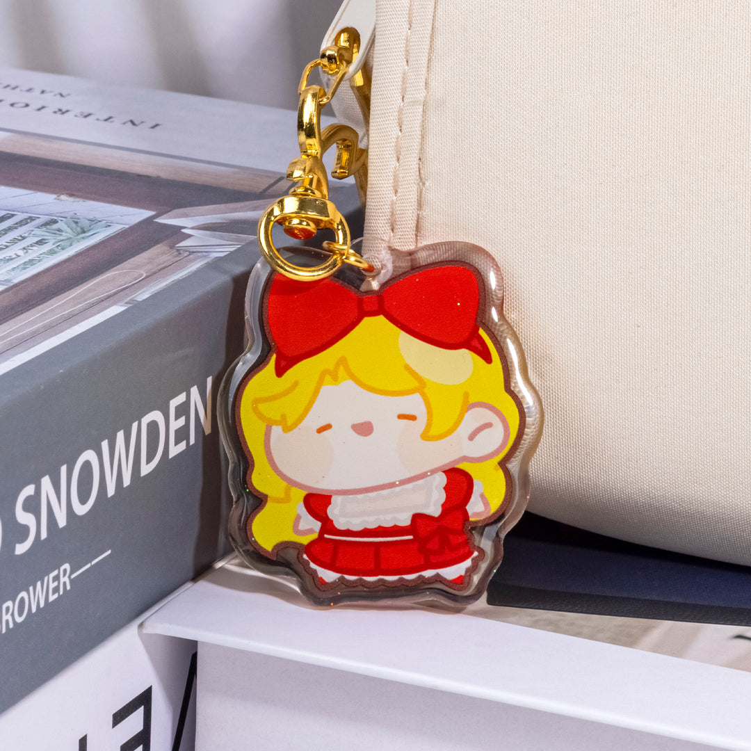 Custom Glitter Epoxy Acrylic Keychains