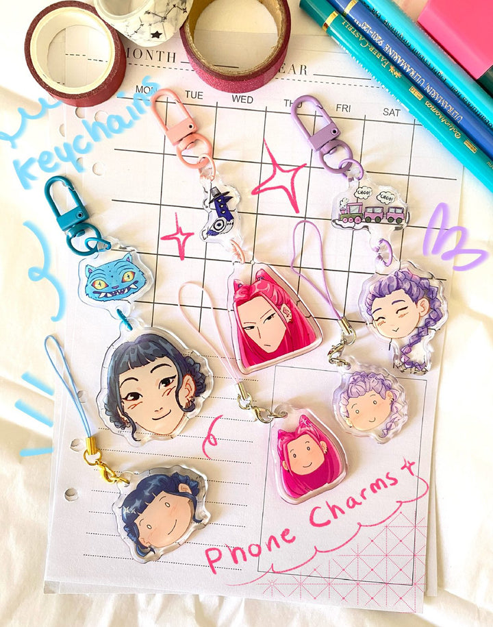 K-pop Demon Hunters Keychains