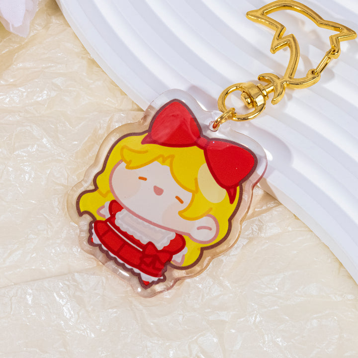 Custom Glitter Epoxy Acrylic Keychains