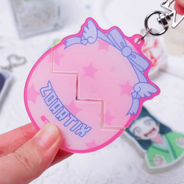 Custom Acrylic Openable Magnet Slide-Out Puzzle Charms - ZoArtix