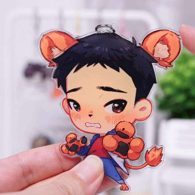 Custom Ear Flick Acrylic Keychains - ZoArtix