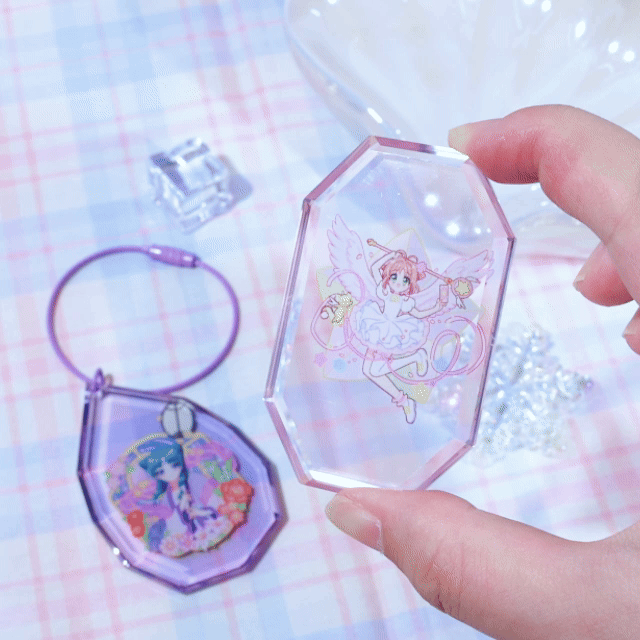 Custom Acrylic Diamond Keychain