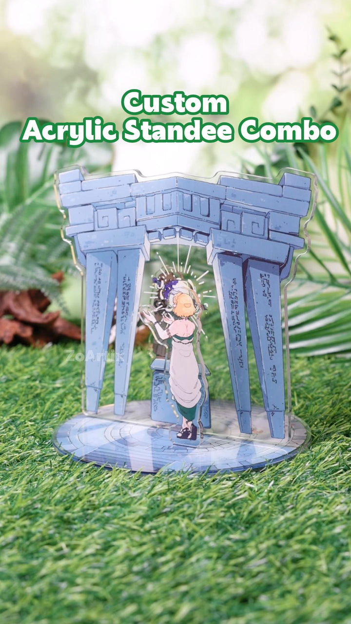 Combo de stand de acrílico personalizado