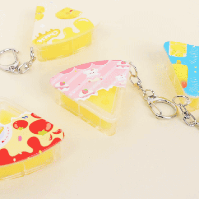 Custom Squishy cheese Jelly Keychains