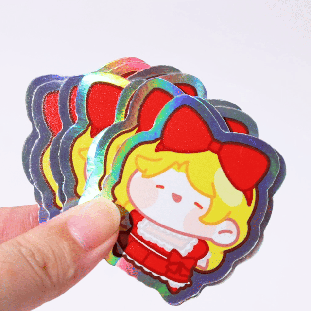 Custom Holographic Border Stickers