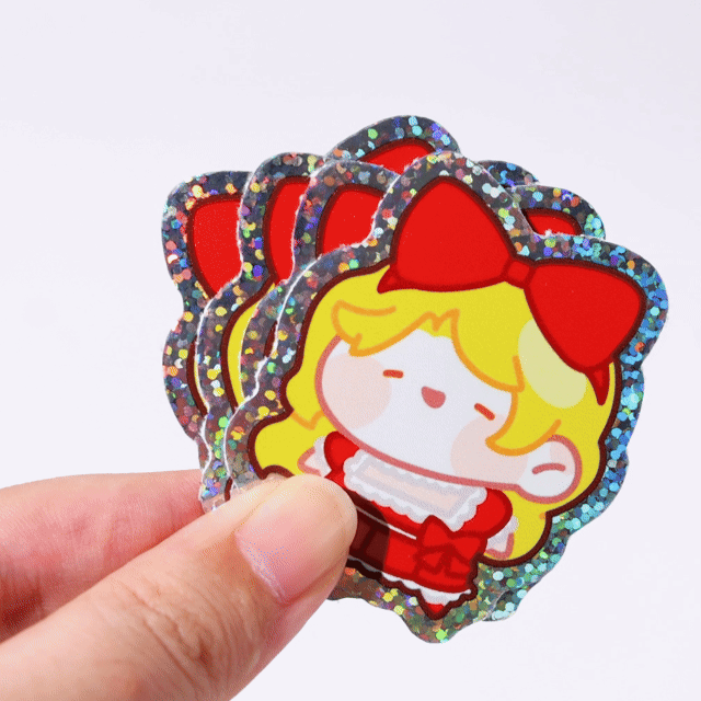 Custom Glitter Stickers