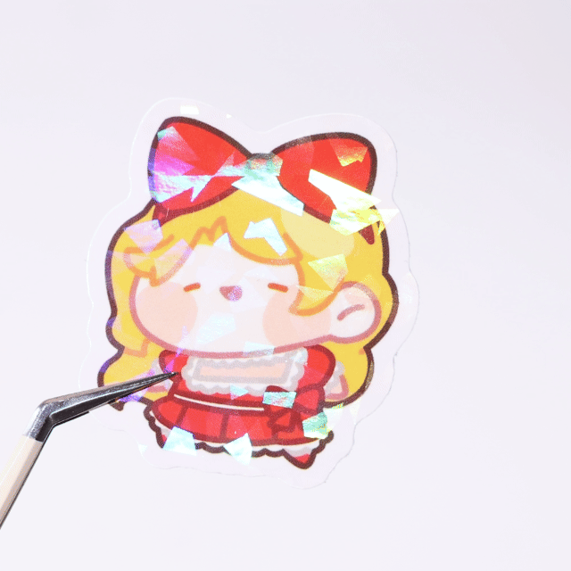 Custom Vinyl Holographic Sticker