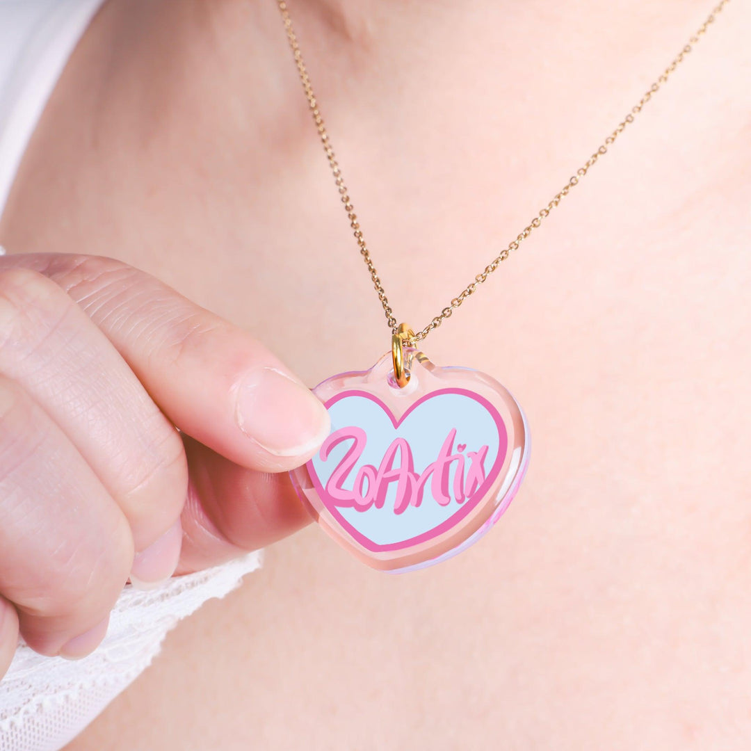 Custom Acrylic Charm Necklace - ZoArtix