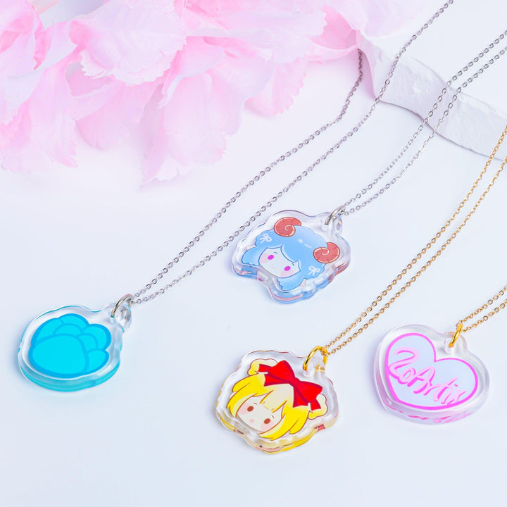 Custom Acrylic Charm Necklace - ZoArtix