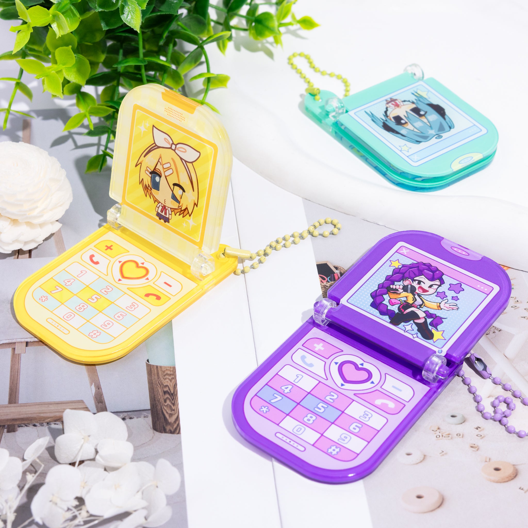 Custom Acrylic Flip Phone Keychains - ZoArtix