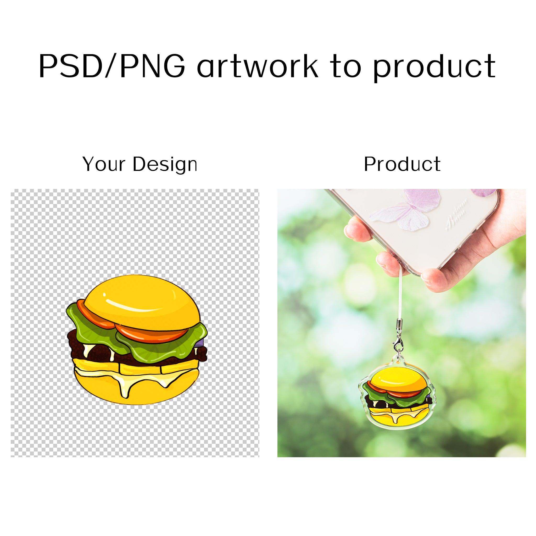 Custom Crystal Acrylic Phone Charms - ZoArtix