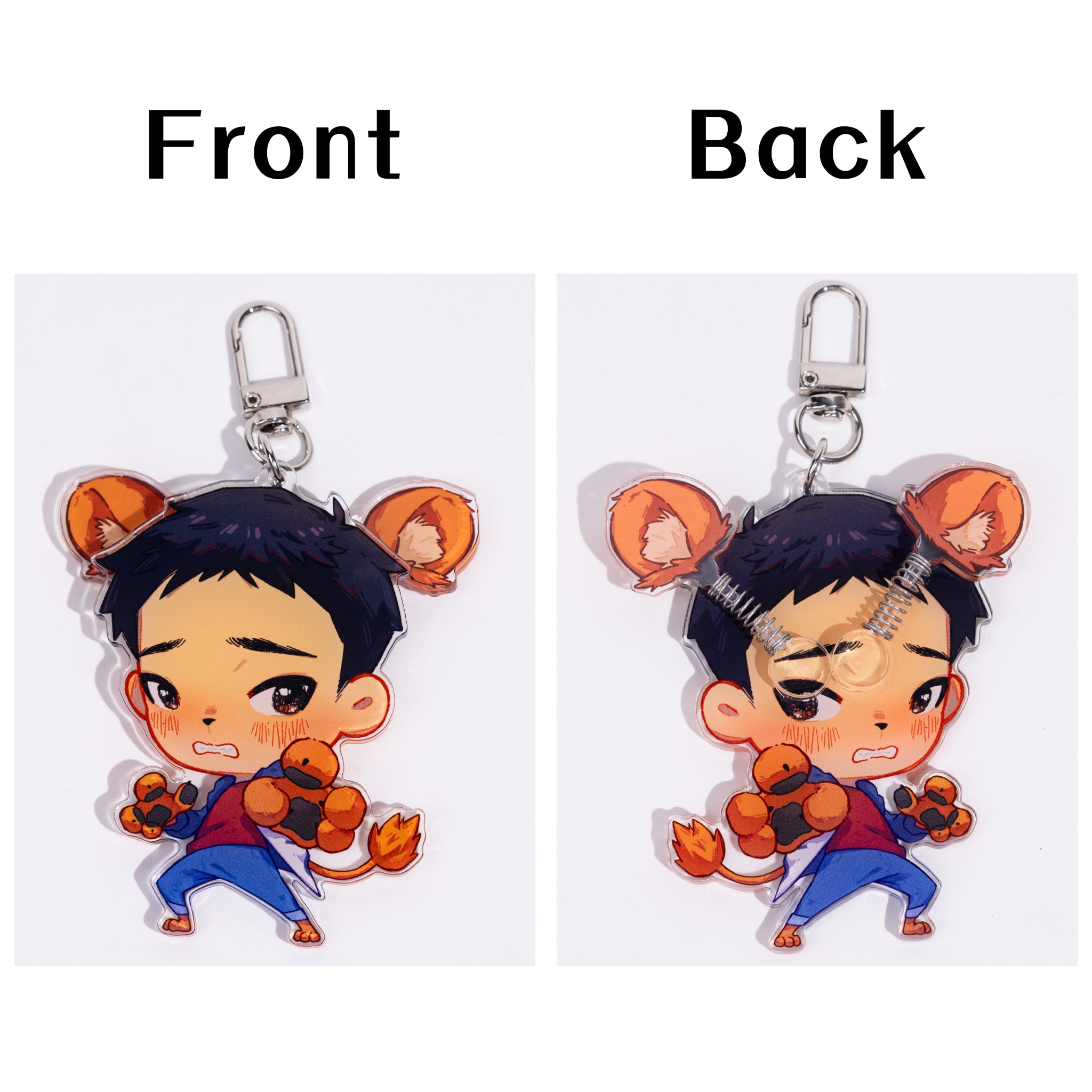 Custom Ear Flick Acrylic Keychains - ZoArtix
