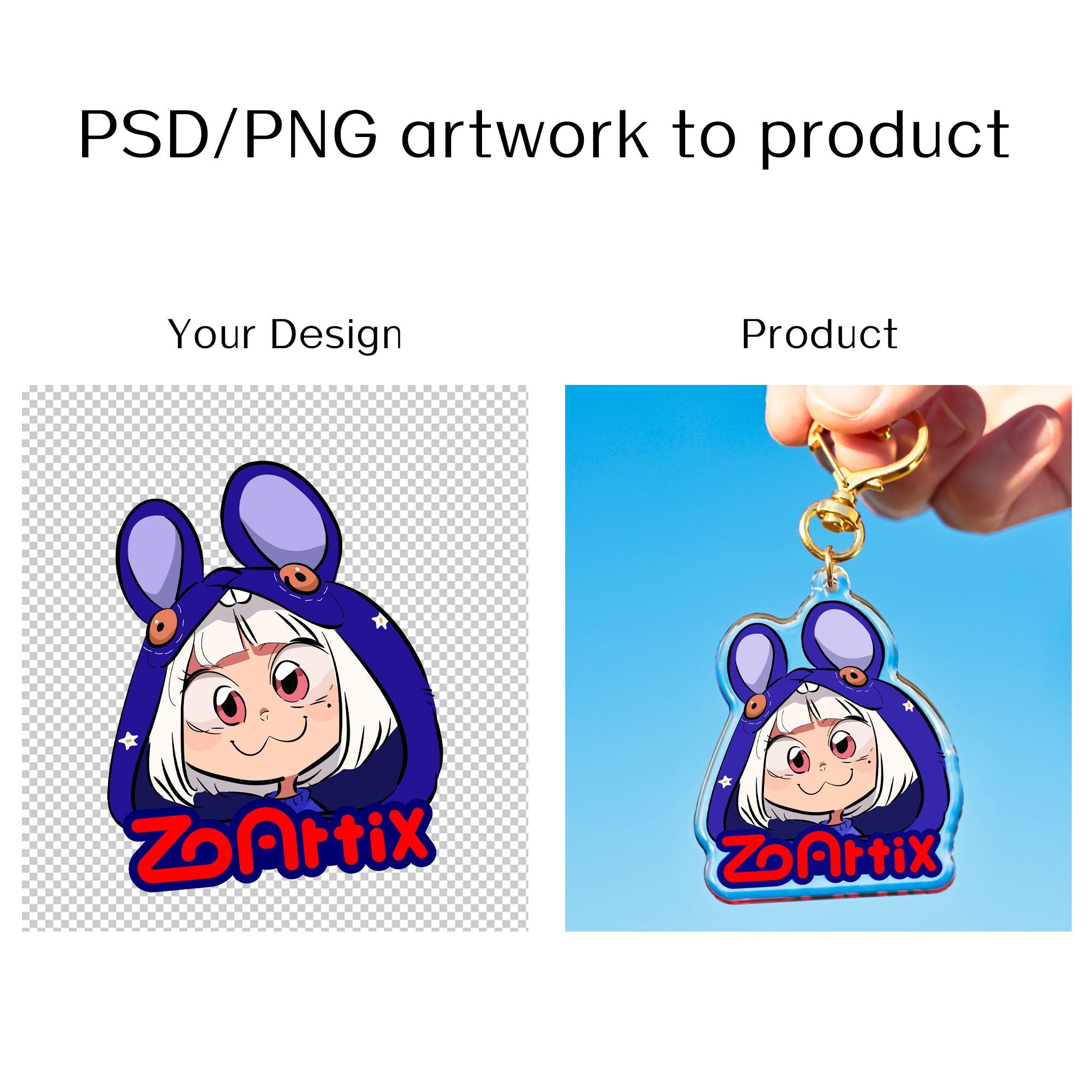 Custom Epoxy Acrylic Keychains - ZoArtix