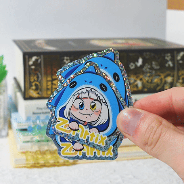 Custom Glitter Stickers - ZoArtix