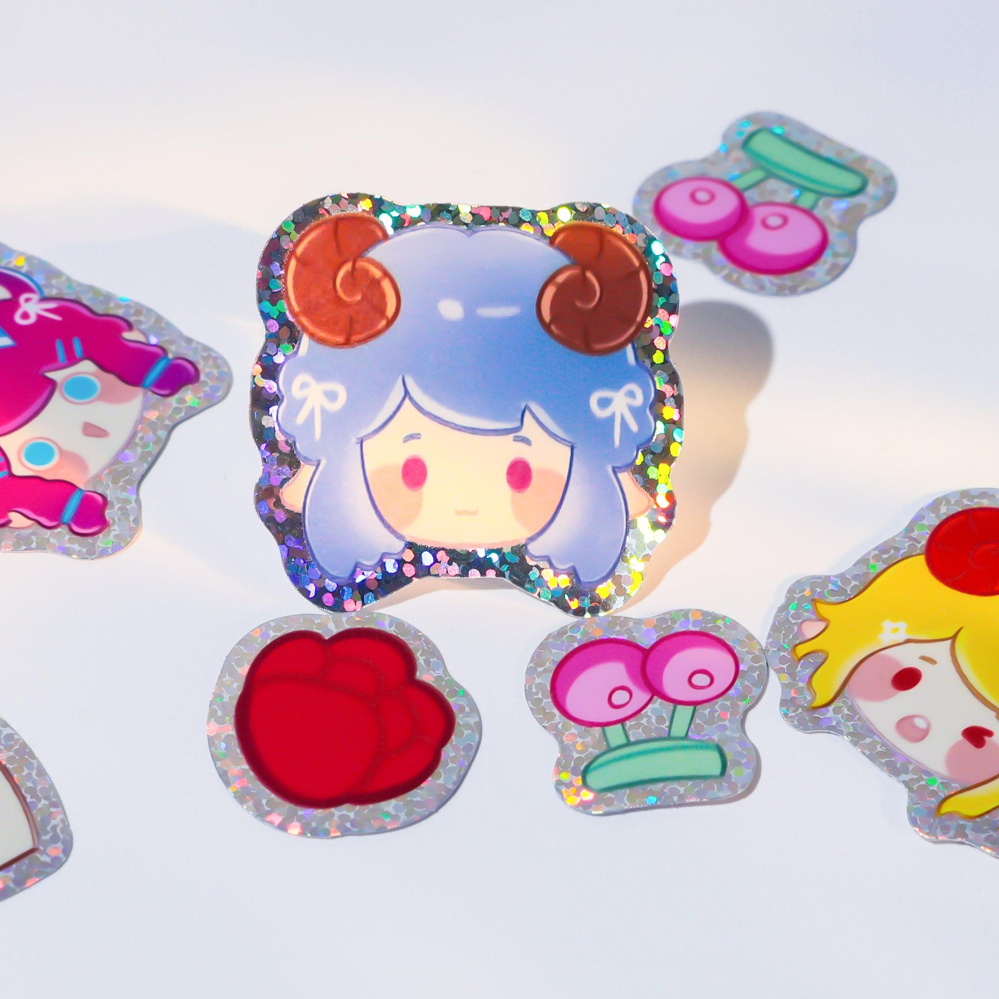 Custom Glitter Stickers - ZoArtix