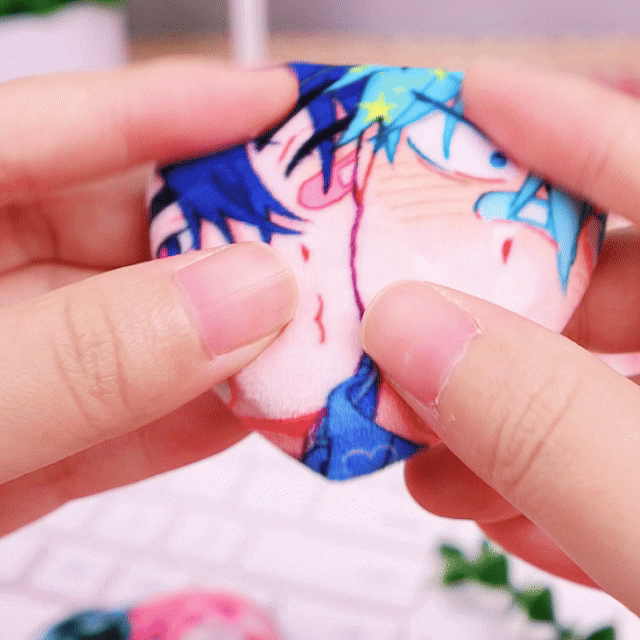 Custom Heart Shape Plush Badge - ZoArtix