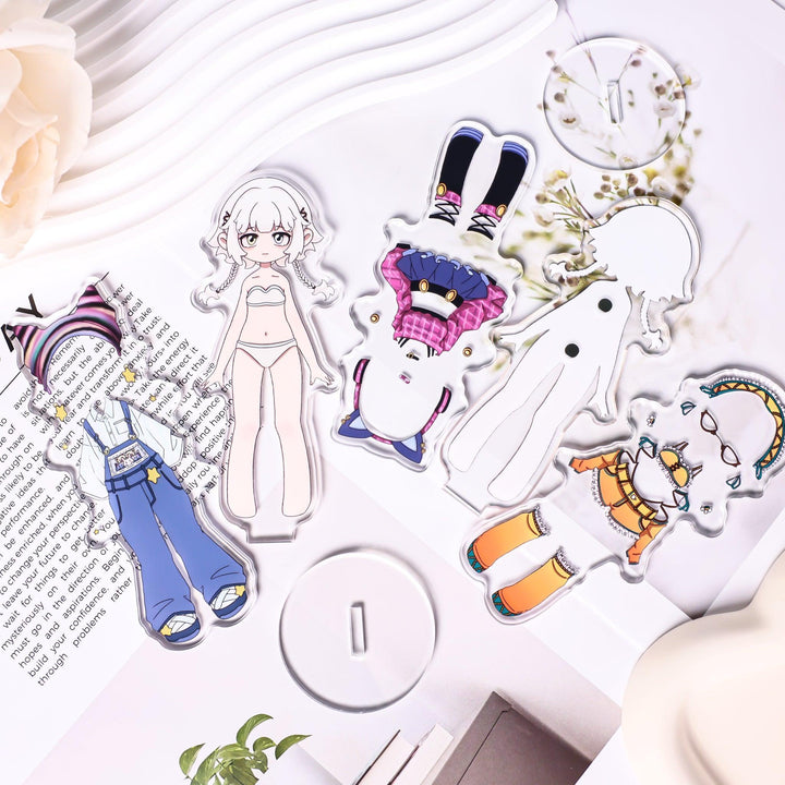 Custom Magnetic Dress-up Acrylic Standees - ZoArtix