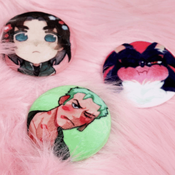 Custom Plush Badges/Pins - ZoArtix