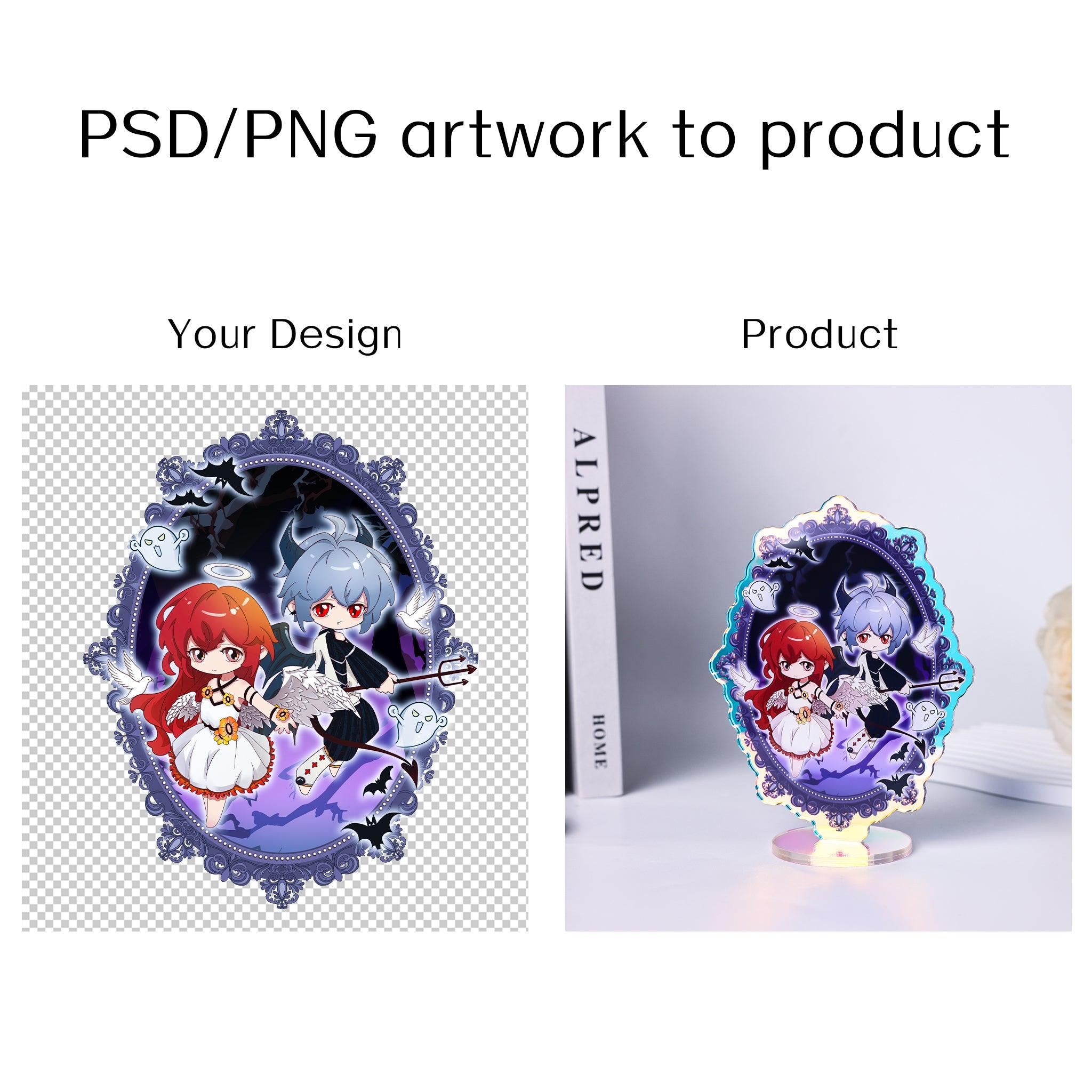 Custom Rainbow Acrylic Standees - ZoArtix