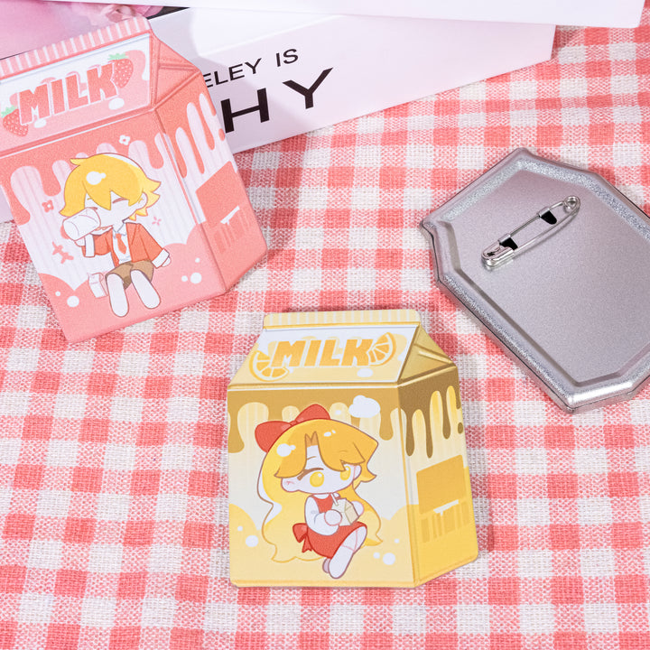 Custom Milk Carton Badge