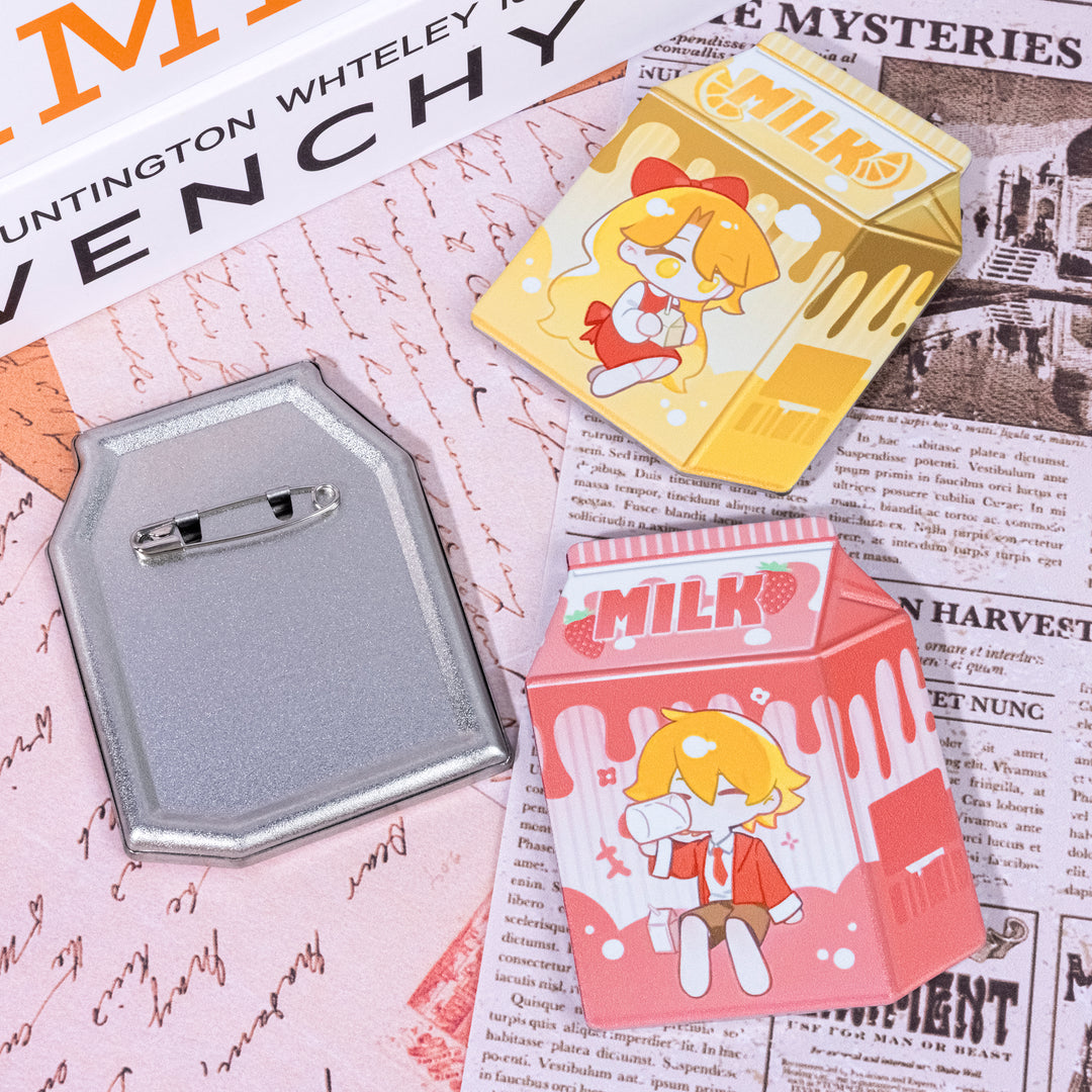 Custom Milk Carton Badge