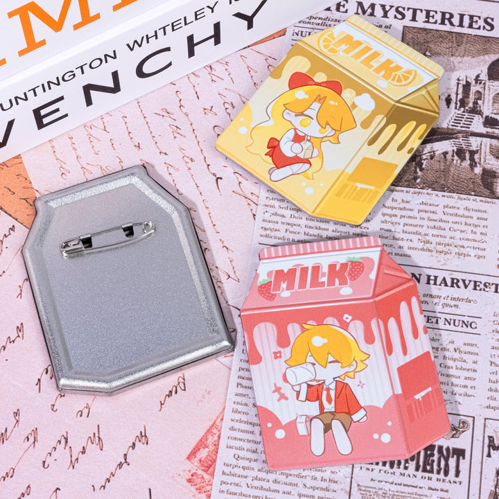Custom Milk Carton Badge