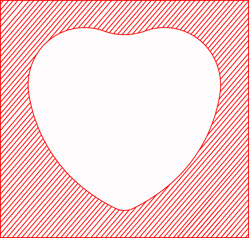 Custom Heart Shape Plush Badge