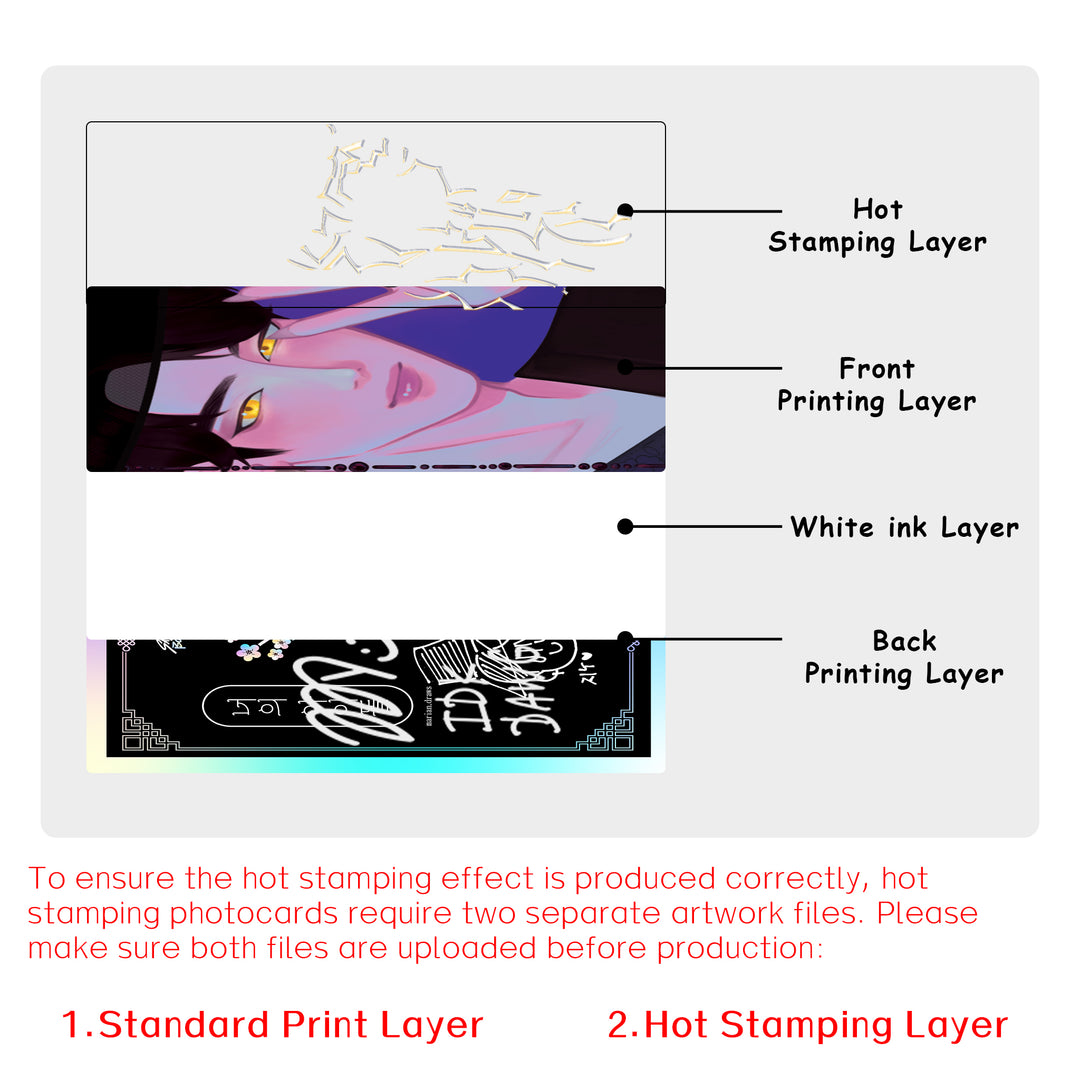 Custom Hot Stamping Photocards