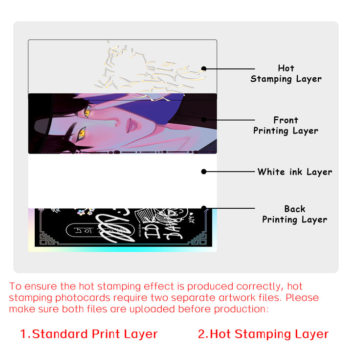 Custom Hot Stamping Photocards