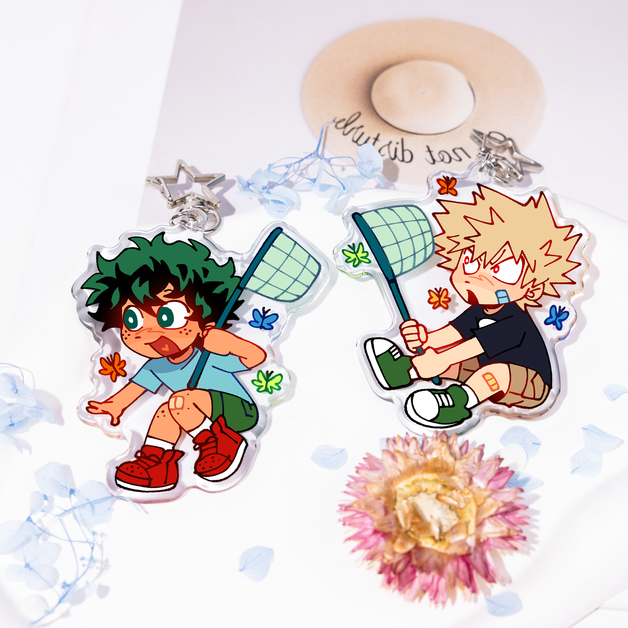 izuku & bakugo keychains - ZoArtix