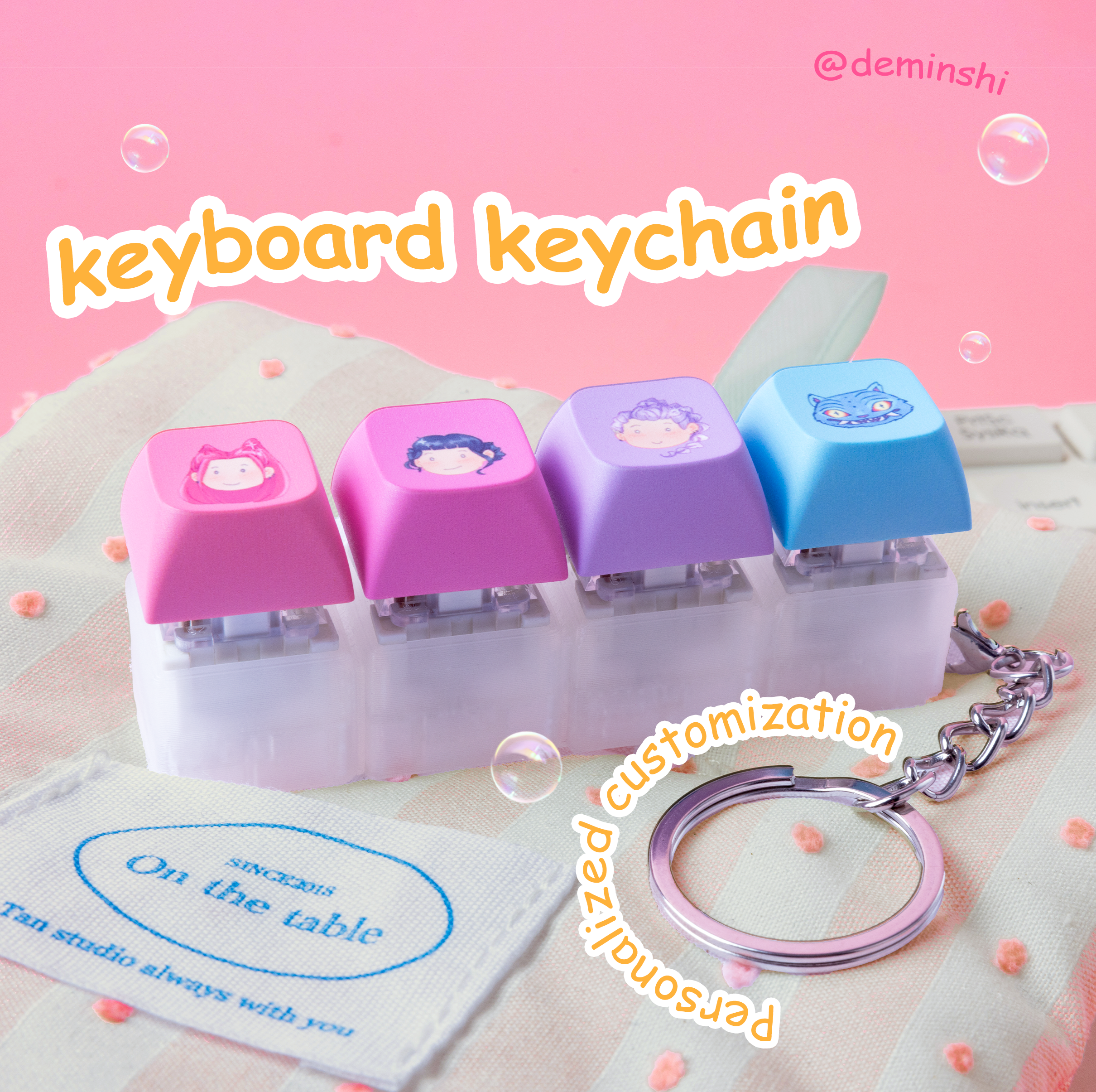 Custom Keyboard keychain
